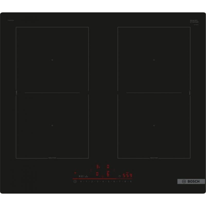 Placa de Inducción Bosch PVQ61RHB1E 4 Zonas 60cm Negro