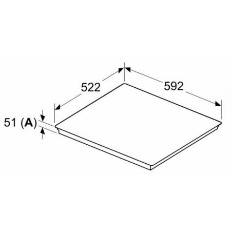 Placa de Inducción Bosch PVQ61RHB1E 4 Zonas 60cm Negro
