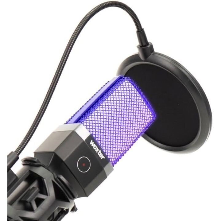 Micrófono Woxter MIc Studio 65 RGB/ USB 2.0