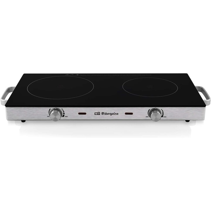 Orbegozo PCE6000 Ceramic Hob/ 2 Zones 1800W Silver