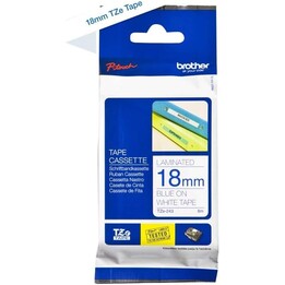 Brother TZe-243 nastro per ეტichettatrici blu su bianco
