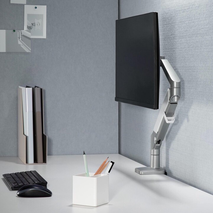 Soporte de escritorio Ergo Office gris, con muelle, 17"-32", 9 kg, ER-405G