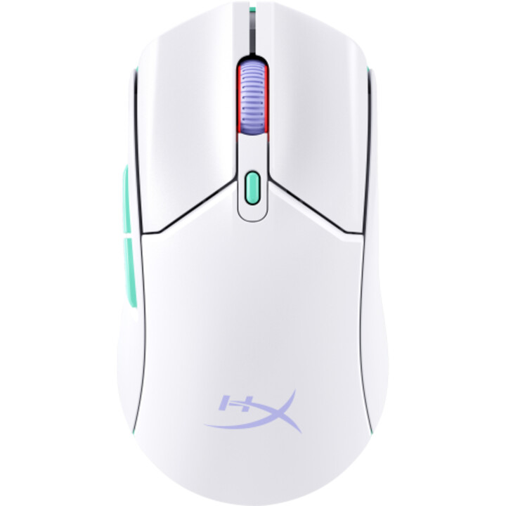 HP Hyperx Pulsefire Haste 2 Core Wireless: Mouse da gioco (bianco/verde/viola)