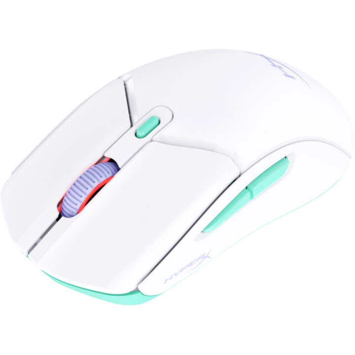 HP Hyperx Pulsefire Haste 2 Core Wireless: Mouse da gioco (bianco/verde/viola)