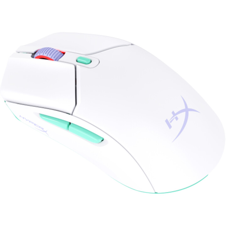 HP Hyperx Pulsefire Haste 2 Core Wireless: Gaming-Maus (weiß/grün/lila)