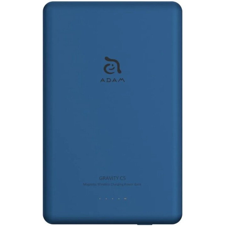 Batterie externe magnétique Adam 5 000 mah ultra fine bleue