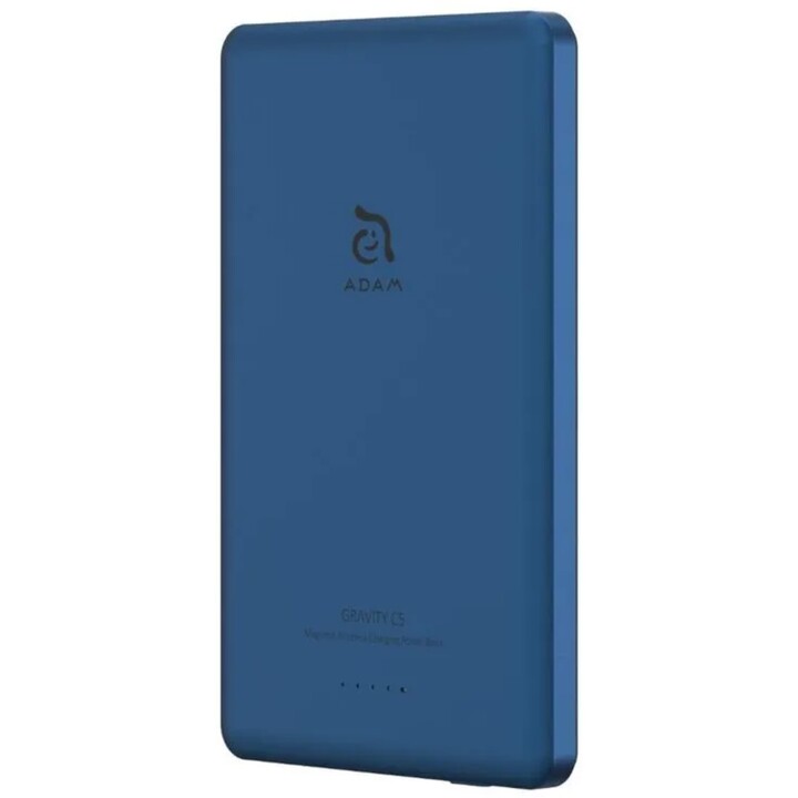 Batterie externe magnétique Adam 5 000 mah ultra fine bleue