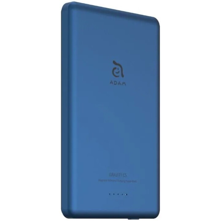 Bateria externa adam magnetica 5.000mah ultra fina azul