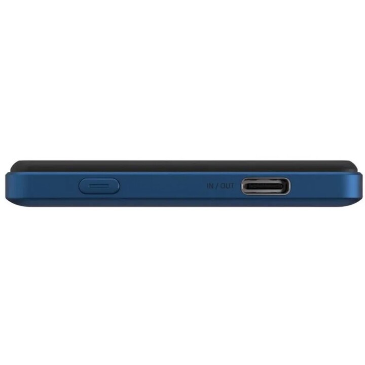 Bateria externa adam magnetica 5.000mah ultra fina azul