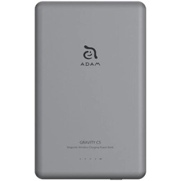 Bateria externa adam magnetica 5.000mah ultra fina gris