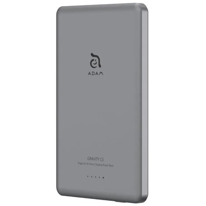 Adam batterie externe magnétique 5 000 mah ultra fine gris