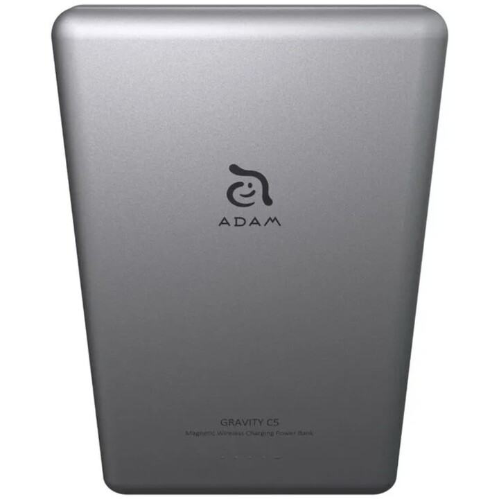 Batteria esterna Adam magnetica da 5.000 mah ultra sottile di colore grigio