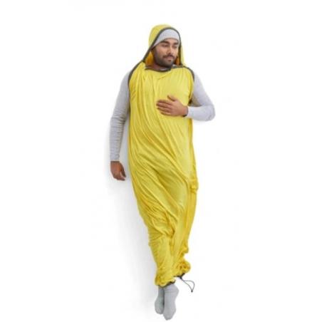 Sea To Summit Reactor Sleeping Bag Liner - Momia con cordón de ajuste - compacto - amarillo