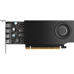 PNY NVIDIA A400 4 Go GDDR6 64 bits LP Emplacement unique 4 x support Mini DisplayPort 1.4a, 4 x mDP à 