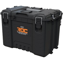 Keter XL ROC Pro Gear 2.0 Hochkapazitäts-Werkzeugkasten für Ausrüstung, Schwarz