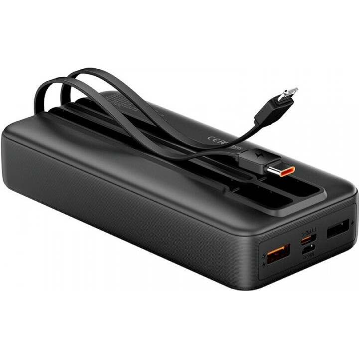 Powerbank 20000mAh Vention FHPB0/ 22.5W/ Negra/ Incluye Cable USB TIpo-C y Lightning