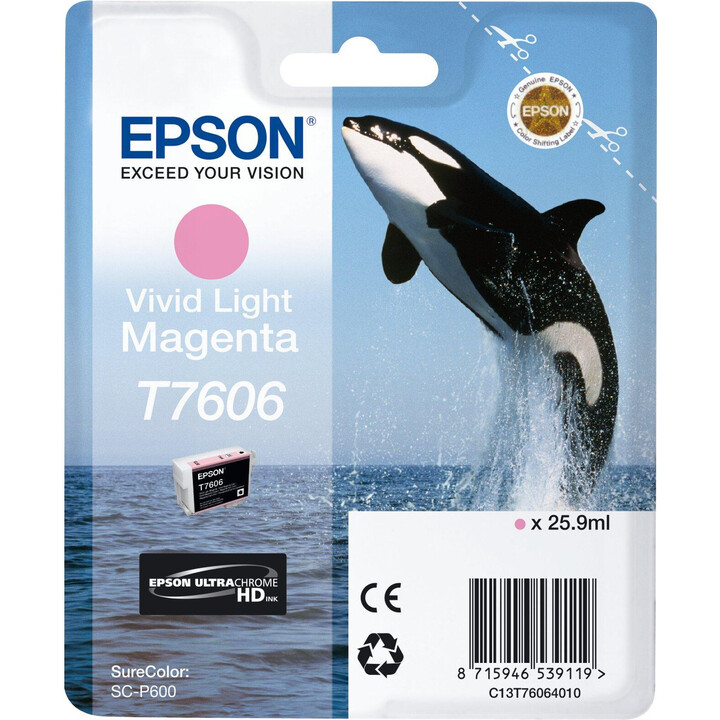 Epson T7606 Original-Tintenpatrone Hellmagenta