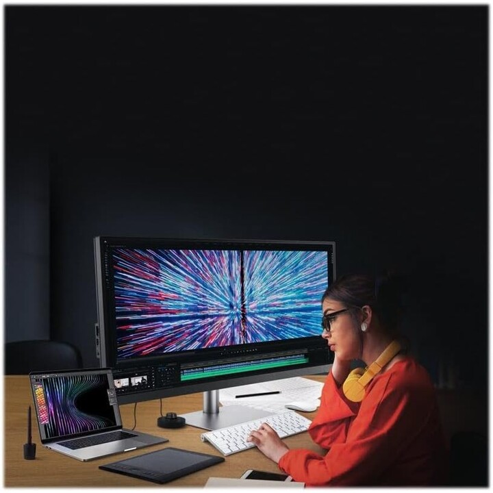 BenQ PD3420Q Designer Monitor AQCOLOR Technology, 34 inch, 21:9 Ultrawide, WQHD 1440P, P3 Wide Color, USB-C 65W