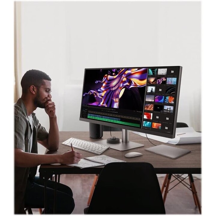 BenQ PD3420Q Designer Monitor AQCOLOR Technology, 34 inch, 21:9 Ultrawide, WQHD 1440P, P3 Wide Color, USB-C 65W