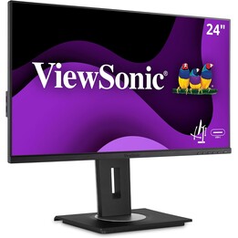 ViewSonic VG2456 24-inch 1080p HD Docking Monitor featuring USB Type-C, Ethernet, Alto-falantes integrados 3x USB-A DisplayPort 