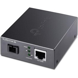 TP-LINK TL-FC111A-20 Netzwerk Medienkonverter 100 Mbit/s Einzelmodus Schwarz 