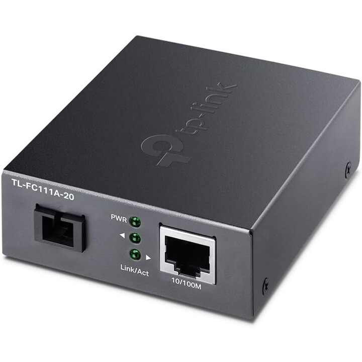 TP-LINK TL-FC111A-20 Netzwerk Medienkonverter 100 Mbit/s Einzelmodus Schwarz 