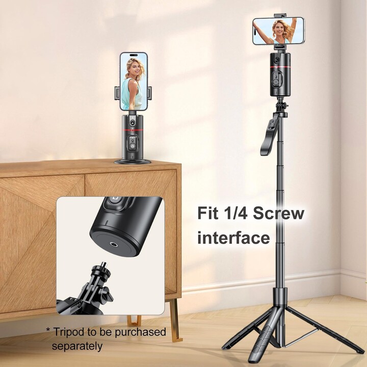 Bâton de selfie C05 avec trépied extensible jusqu'à 2,05 mètres pour smartphones et appareils photo avec télécommande