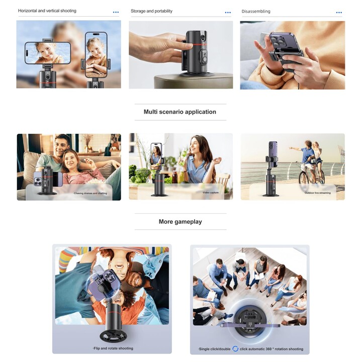 Gimbal Auto Tracking Mount - P02 - With 360° Remote Control