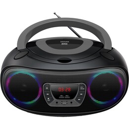Denver Electronics TCL-212BT Radio cd/MP3/USB+ AUX IN Gray Black