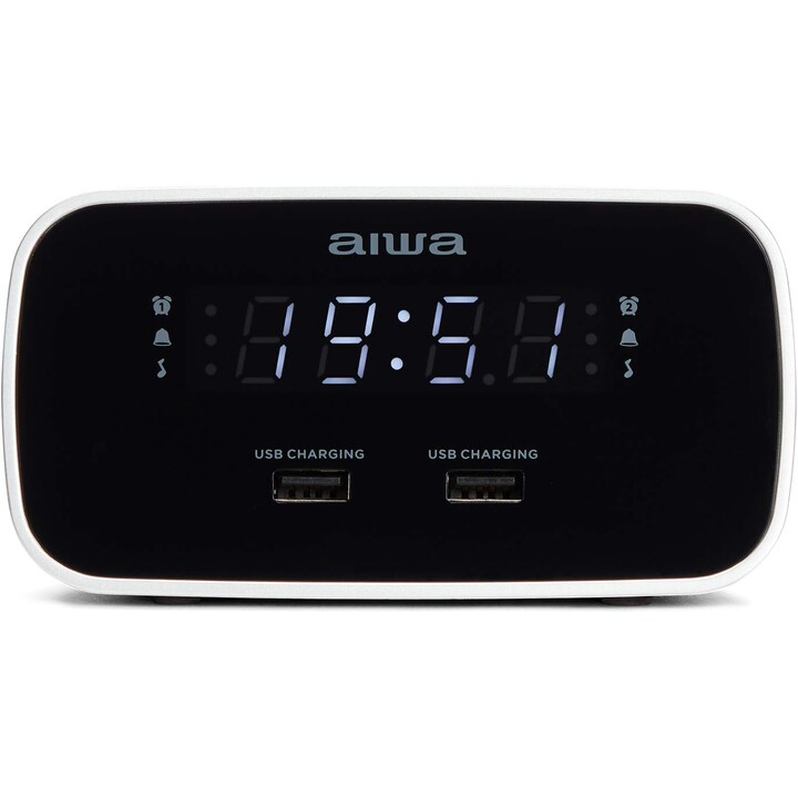 Aiwa CRU-19BK Alarm Clock/ FM Radio
