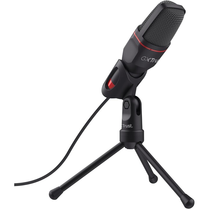 Trust GXT 212 Nero, Rosso Microfono per PC