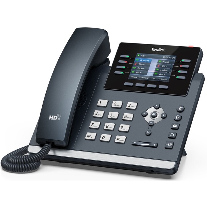 Yealink SIP-T44U IP POE T44U Preto