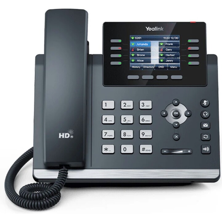 Yealink SIP-T44U IP POE T44U Preto