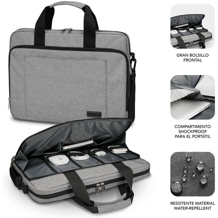 Subblim Air Padding LaptoptaschefürLaptops bis 14 '/ Trolley Strap / Grey