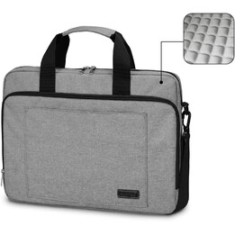 Bolsa para laptop com enchimento de ar Subblim para notebooks de até 15,6 '/ alça para carrinho / cinza
