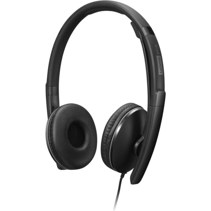 Lenovo Wired ANC Headset Gen 2, Microsoft Teams Certified, Schwarz