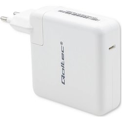 Qoltec 96W Cargador de pared RÁPIDO | 5-20V | 3- 4.7A | USB C PD | Blanco