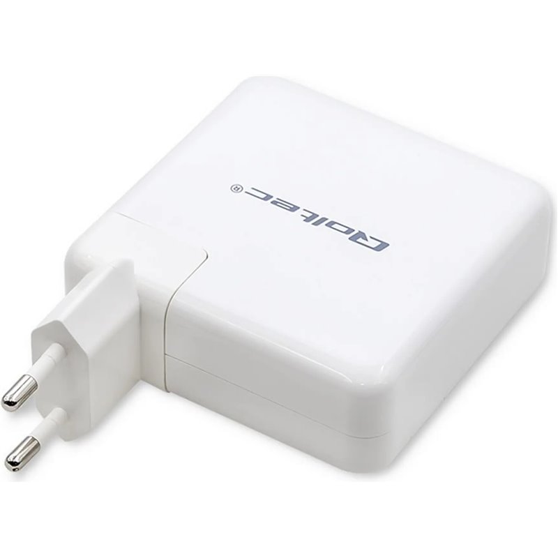 Qoltec 96W Cargador de pared RÁPIDO | 5-20V | 3- 4.7A | USB C PD | Blanco