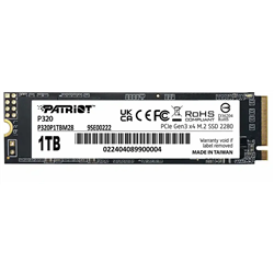 SSD Patriot Viper P320 M.2 PCI-Ex4 NVMe 1TB 3GB/s