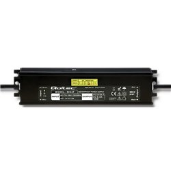 Qoltec IP67 Fuente de alimentación conmutada LED | 100W | 12V | 8.3A | Impermeable | Negro