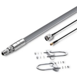 Kit antenna Qoltec LoRa | 5,8 dBi + cavo di alimentazione