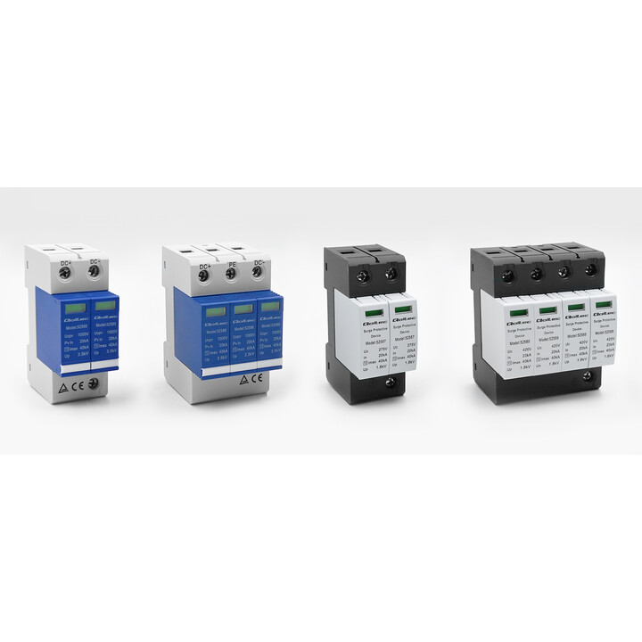 Qoltec Pararrayos protector contra sobretensiones de CA | 4P | 420V | T2 | C