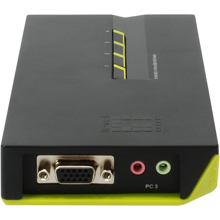 LevelOne KVM Switch 4 PC VGA+USB+Audio