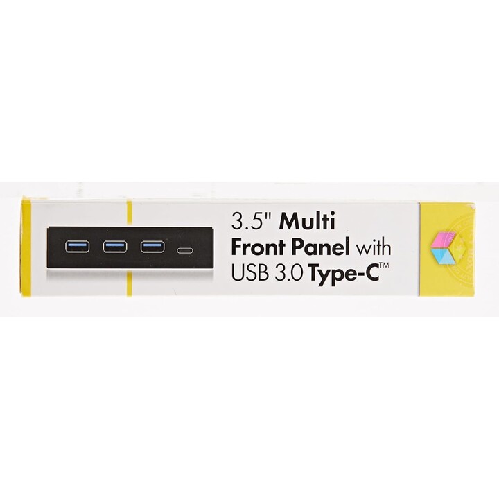 ICY-BOX Pannello frontale da 3,5" 4 porte USB 3.0, 3x Tipo-A, 1x Tipo-C nero Richiede (ulteriore) connettore USB 3 a 20 pin