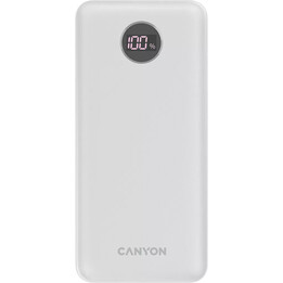 Canyon powerbank (externer batterie) pb-2002 led 20000 mah pd 20w qc 3.0 weiss
