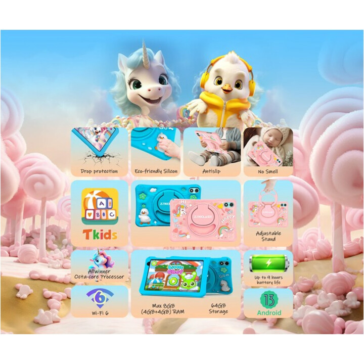 Teclast P85TKids 8 4GB 64GB WiFi Rosa