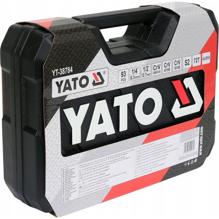 Tool set 1/4"", 1/2"" SET 93 pcs Yato