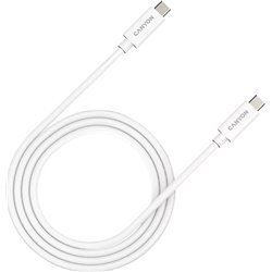 Canyon câble uc-44 usb-c vers usb-c 240w 40gbps 4k 1m blanc