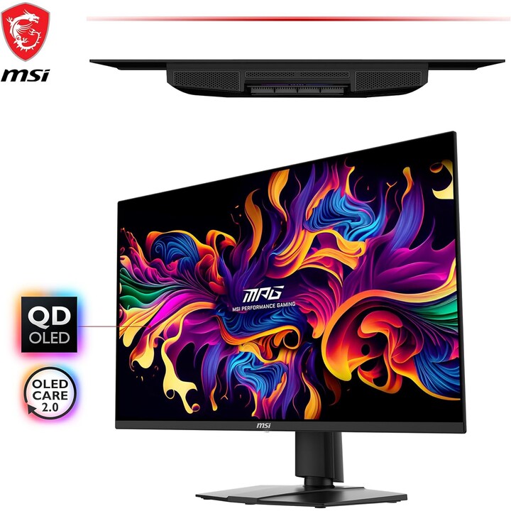 Msi Mpg 271qrx Qd-oled Screen For Pc 67.3 Cm (26.5") 2560 X 1440 Pixels Wide Quad Hd Qdoled Black