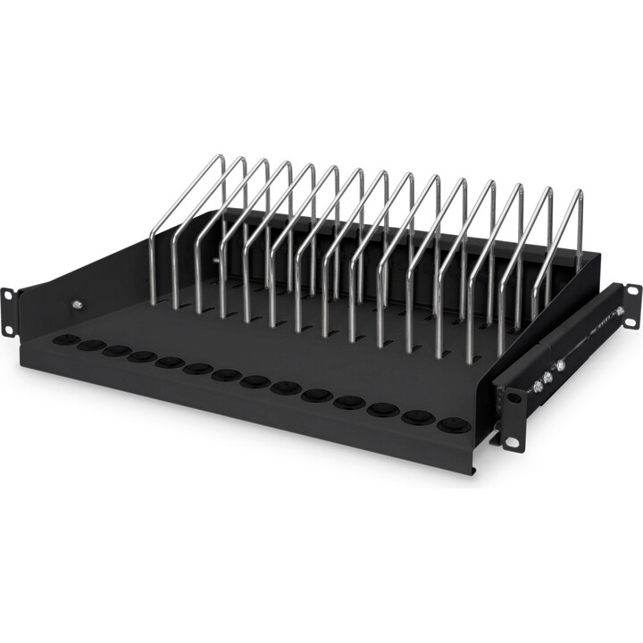DIGITUS DN-97665 extendible shelf for tablets, notebooks and smartphones, black